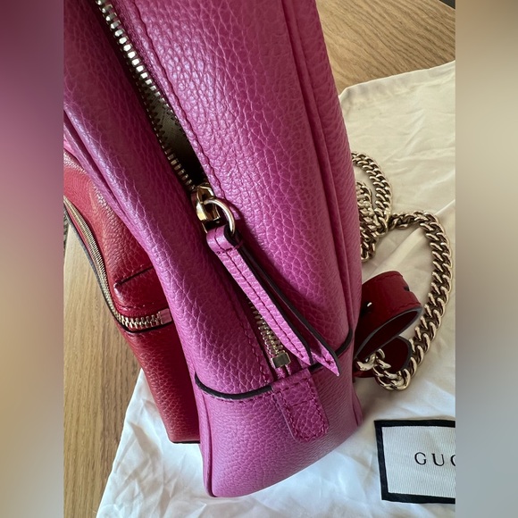Gucci Pink Leather Backpack - Picture 8 of 8